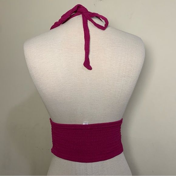 Women's Halter Neck Top in Pink - Picture 3 of 5